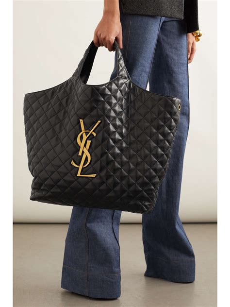 ysl quilted tote bag.